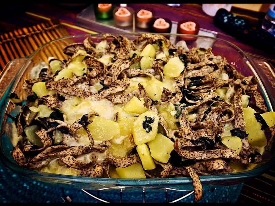 Teglio pizzoccheri academy and mill day, food photograph 3