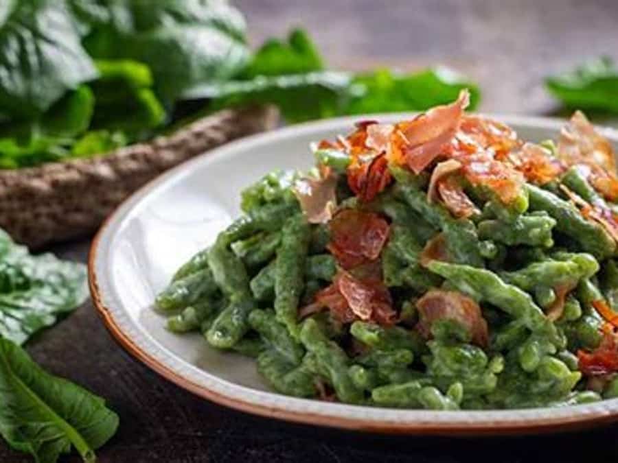 Spätzle agli spinaci, photograph 4
