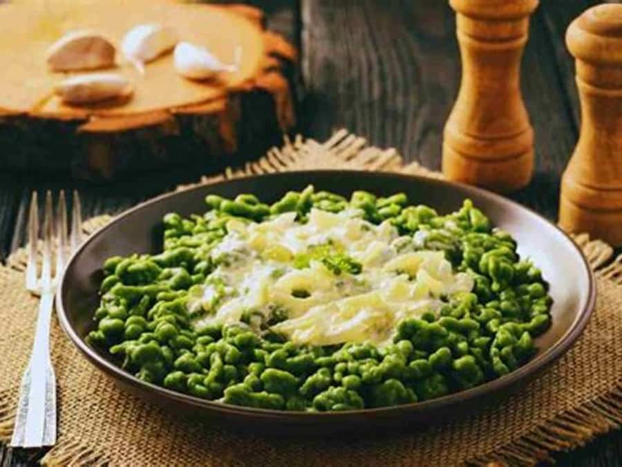 Spätzle agli spinaci