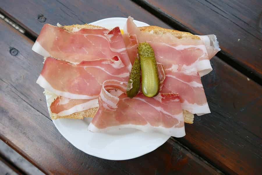 South Tyrol Speck production and autumn tasting, food photograph 3